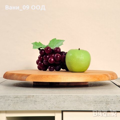 За празнична трапеза! Въртящо се бамбуково плато, снимка 3 - Аксесоари за кухня - 30942992