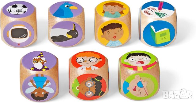 Учебни ресурси Rolling For Feelings Игра със зарове, Възраст 5+, 8 части, снимка 4 - Образователни игри - 42127287