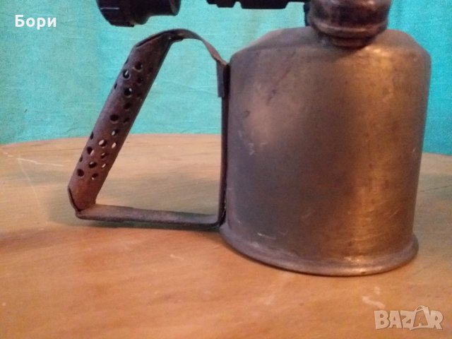 Бронзова немска бензинова лампа, снимка 6 - Други ценни предмети - 31722075