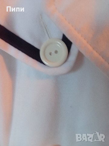 леко ,вталено  бяло  палто с,м размер , снимка 5 - Палта, манта - 42864428