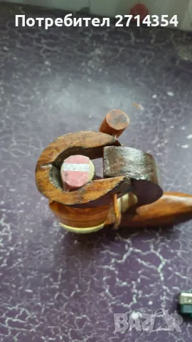 Антична дървена поставка за бутилка, снимка 2 - Антикварни и старинни предмети - 49333532