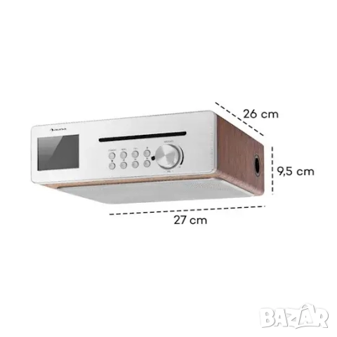Интернет, FM, DAB+,Bluetooth, CD Радио за кухня AUNA Silverstar Chef, снимка 6 - Радиокасетофони, транзистори - 52981430
