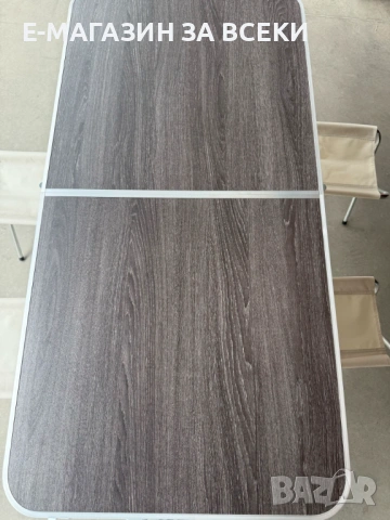 Комплект сгъваема къмпинг маса с 4 стола, снимка 4 - Къмпинг мебели - 53947962