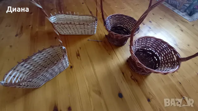 Плетени кошници, снимка 9 - Декорация за дома - 49871060