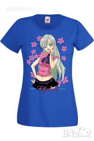 Дамска тениска The Seven Deadly Sins Elizabeth Liones,Анимация,игра,Празник,Повод., снимка 4 - Тениски - 38074755