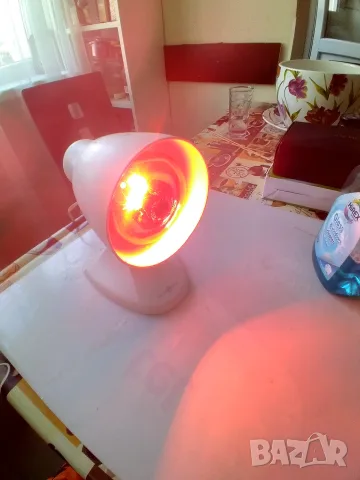 Немска, инфрачервена лампа за нагревки с крушка PHILIPS 100W, снимка 5 - Соларни лампи - 55968180