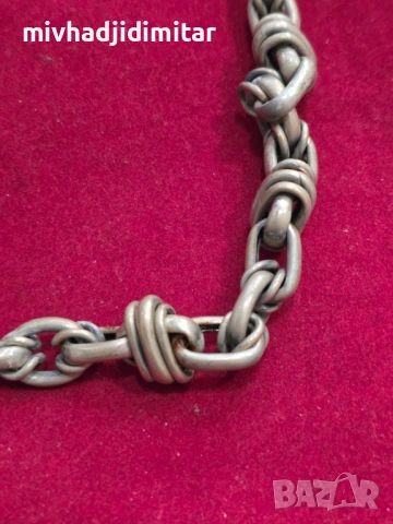 ***Уникат*** Сребърен синджир - 82.51 гр, снимка 2 - Колиета, медальони, синджири - 54340564