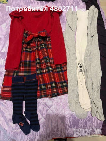 Рокли с чорапогащници за 5г., снимка 5 - Детски рокли и поли - 54306467