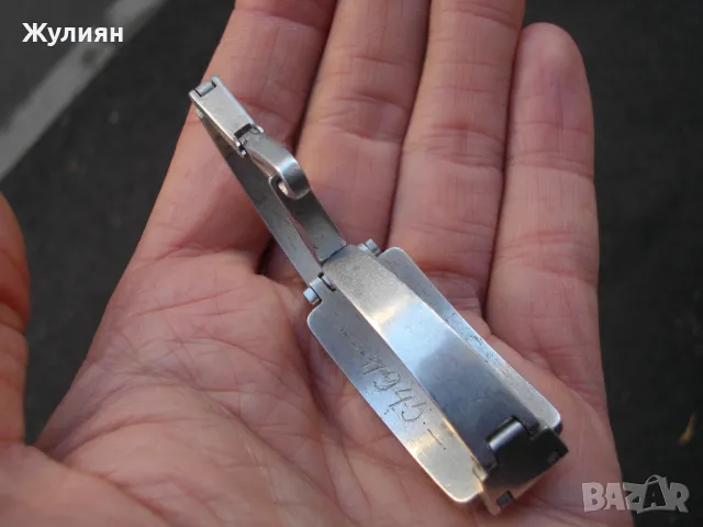 СТАРА АЛУМИНИЕВА ГРИВНА 1945 , снимка 4 - Антикварни и старинни предмети - 48280981