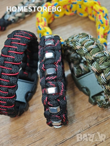Изработка на Paracord гривни и ключодържатели във всякакви форми