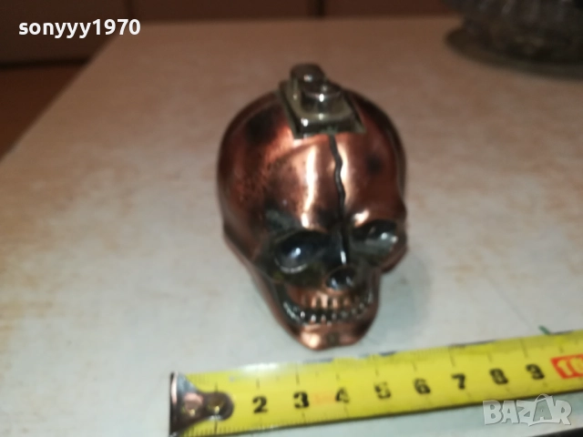 ЧЕРЕП-МЕТАЛНА ЗАПАЛКА-ВНОС SWISS 0709251635, снимка 7 - Колекции - 51633861