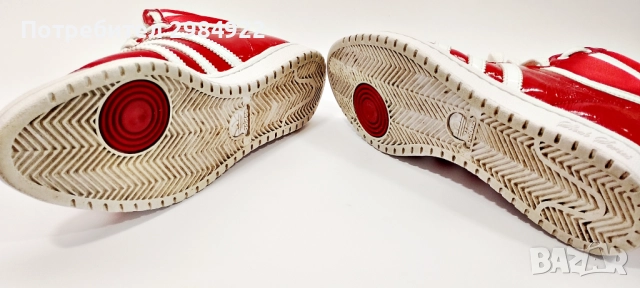 Редки червени маратонки Adidas Sleek Series Hi Top Размер 37 1/3 UK 4 1/2 G61361 US 6, снимка 16 - Маратонки - 52933029