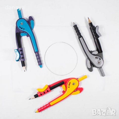 3039 Безопасен пергел с молив Safety Compass, снимка 2 - Ученически пособия, канцеларски материали - 37785990
