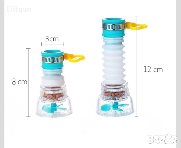 Въртящ се регулируем филтър душ за чешма, снимка 6 - Други стоки за дома - 52865267