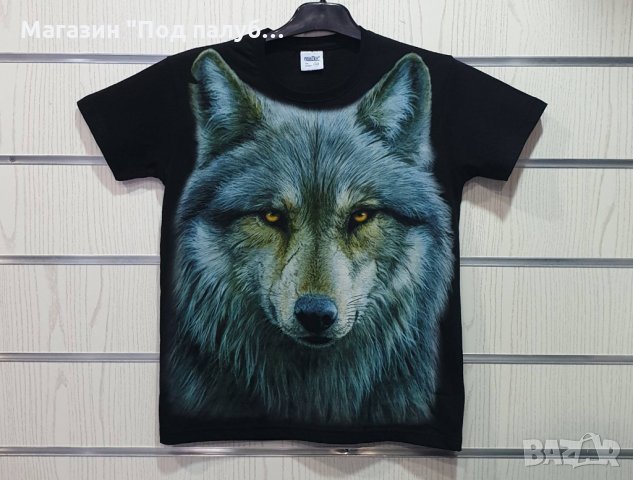 Нова мъжка тениска с дигитален печат Вълк, Серия Вълци, снимка 2 - Тениски - 29889177