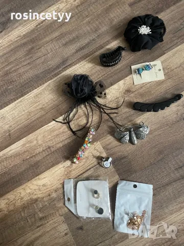 лот аксесоари, снимка 4 - Бижутерийни комплекти - 24378237