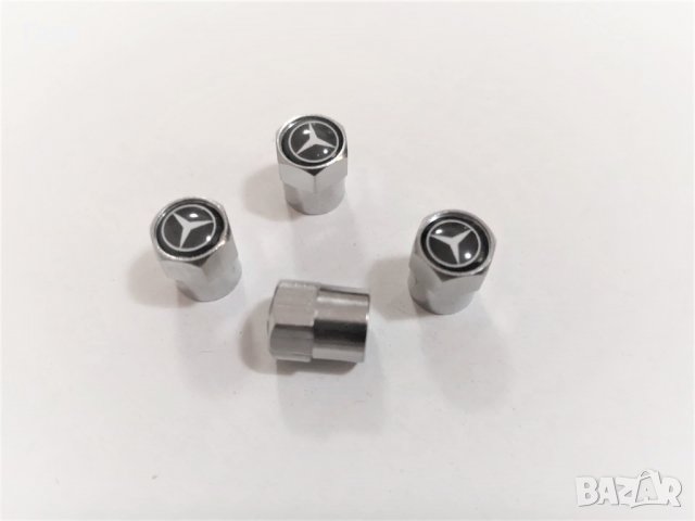 Капачки за джанти Мерцедес 75 мм Сиви/черни, снимка 5 - Аксесоари и консумативи - 18529574