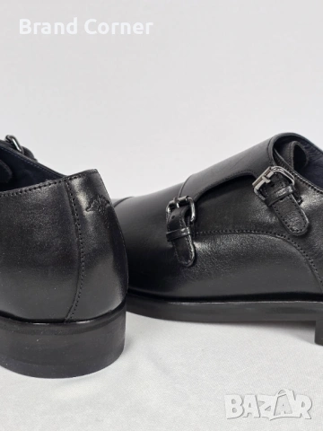 Мъжки кожени обувки JOOP! – Оригинални, тип Double Monk Strap – №45, снимка 5 - Официални обувки - 54290528