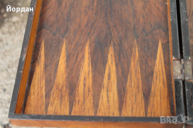 Дървена кутия табла, снимка 4 - Шах и табла - 35631220