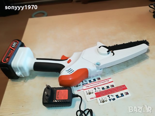 STIHL 36V LI-ION РЕЗАЧКА С БАТЕРИЯ И ЗАРЯДНО 1301231910, снимка 12 - Други инструменти - 39297316