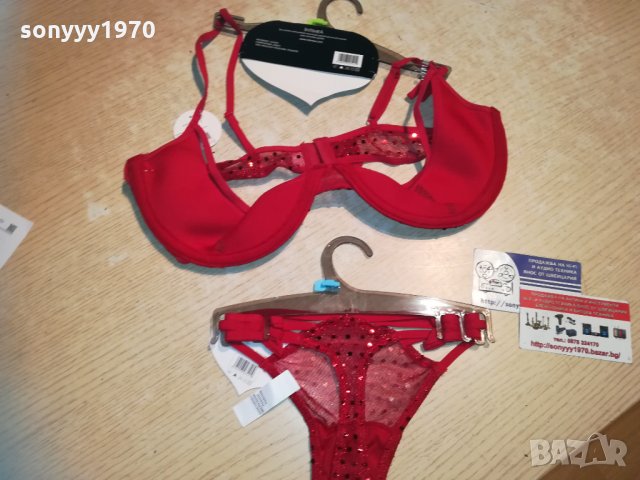 червени бикини и сутиен 100b/36 0401211114, снимка 4 - Бельо - 31296983