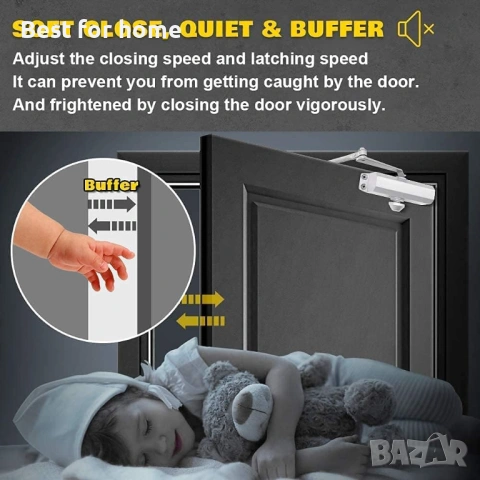 Автоматичен затварящ механизъм за врати Marie, снимка 7 - Друга електроника - 53095288