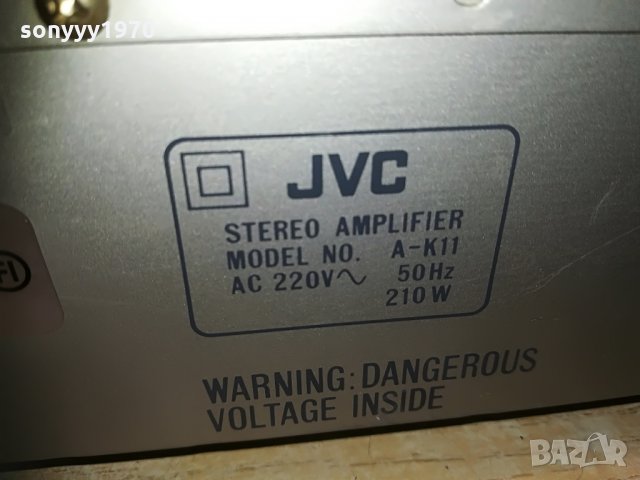 jvc a-k11 stereo amplifier-made in japan, снимка 16 - Ресийвъри, усилватели, смесителни пултове - 29823727