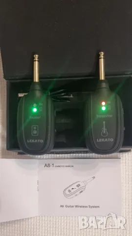 LEKATO безжичен китарен предавател, приемник, снимка 2 - Друга електроника - 49703041