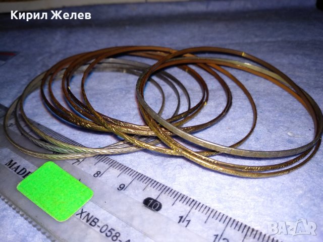 КОМПЛЕКТ ЗЛАТИСТИ и СРЕБРИСТИ ТЪНКИ КЛАСИЧЕСКИ ГРИВНИ НЕРЪЖДАЕМА СТОМАНА ОРНАМЕНТИРАНИ 37487, снимка 9 - Гривни - 40810921