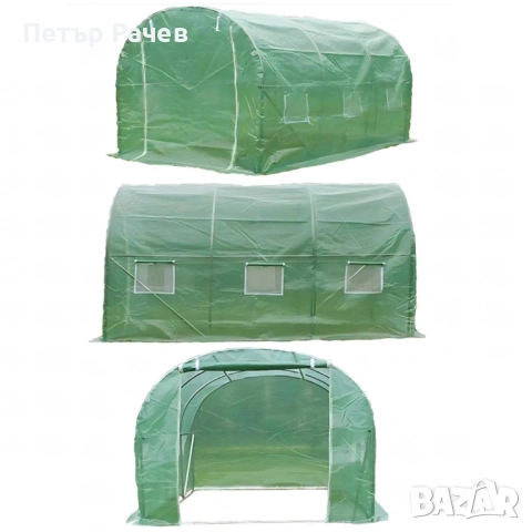 Резервно покривало за оранжерия 3x2x2м – Армирано UV , с цип и прозорци (без рамка), снимка 11 - Оранжерии - 53984348