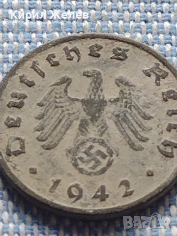 Монета 1 райхсфенинг 1942г. Германия Трети Райх с СХВАСТИКА за КОЛЕКЦИЯ 29581, снимка 6 - Нумизматика и бонистика - 42822676
