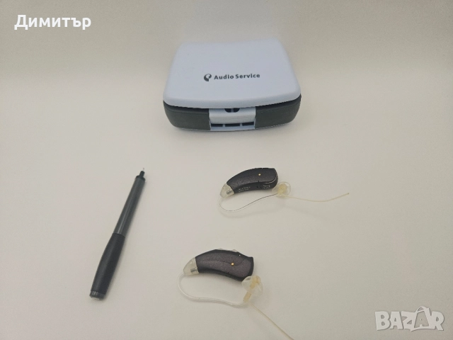 слухови апарати Audio Survice mezo due hearing aid ляво и дясно ухо oticon starkey, снимка 4 - Други - 51959325