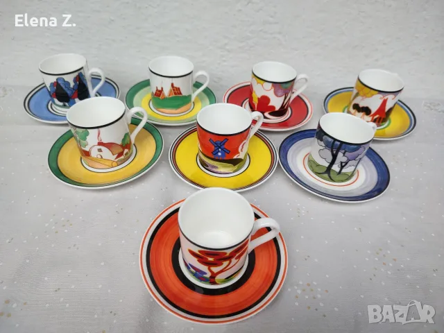 Wedgwood Clarice Cliff Cafe Chic - сетове за кафе