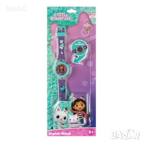 Детски цифров 3D светещ ръчен часовник Gabby's Dollhouse S_1233757, снимка 3 - Детски - 48655675