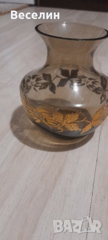 Ретро ваза калиево стъкло Намаление , снимка 1 - Антикварни и старинни предмети - 42921788