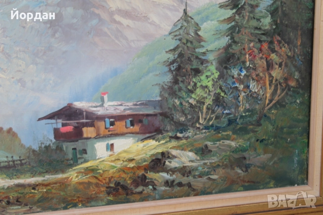 Стара Европейска картина , снимка 5 - Картини - 52564889