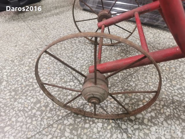 Много стара детска дървена количка, снимка 4 - Други ценни предмети - 31354894