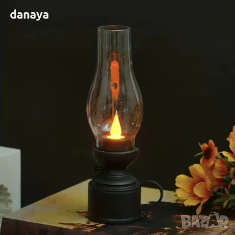 5413 Ретро коледен фенер Газова лампа, 13 см, снимка 3 - Декорация за дома - 47826035