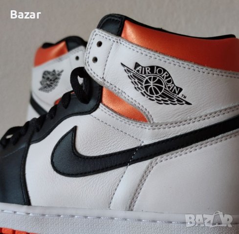 Nike Air Jordan 1 High Electro Orange Нови Оригинални Мъжки Обувки Кецове Маратонки Размер 42 Номер , снимка 2 - Други - 39805621