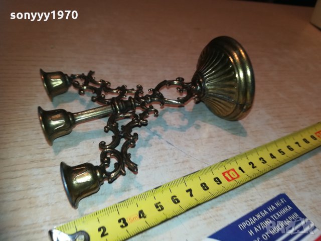 кокетен свещник мед/месинг 0912202029, снимка 17 - Колекции - 31069339