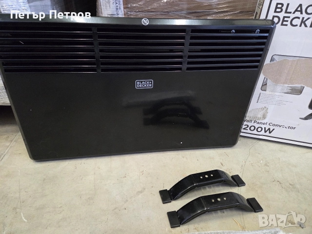 Електрически конвектор за стена Black+Decker BXCSH1200E, 1200 W, снимка 4 - Отоплителни печки - 52842166