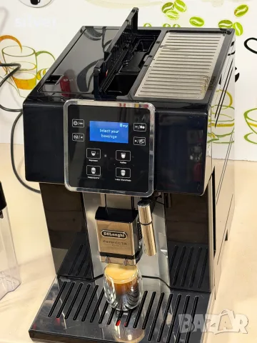 Кафемашина кафе автомат delonghi PERFECTA EVO с гаранция, снимка 5 - Кафемашини - 55997234