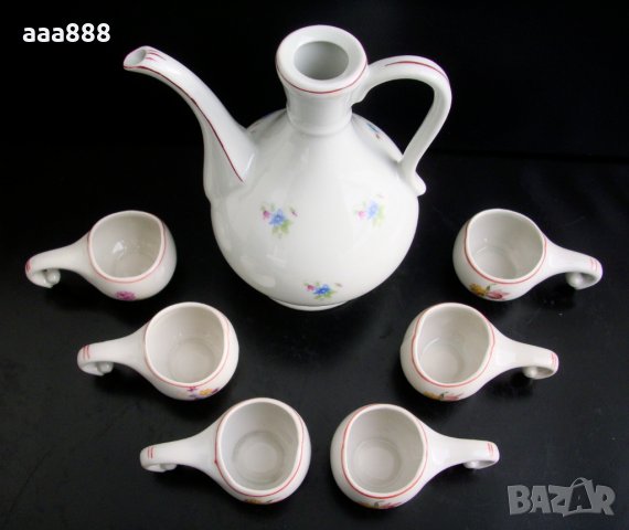Сервиз за ракия български порцелан, снимка 2 - Антикварни и старинни предмети - 31643276