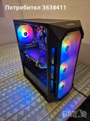 Геймърски компютър гаранция/i5 9400f 16GB,GTX 1070ti 8GB, 480GB SSD HDD 500GB