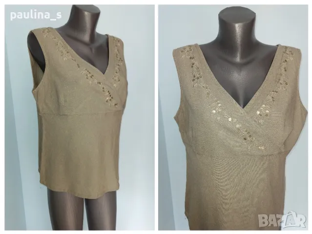 Три броя / Дизайнерска туника от ацетатна коприна и лен, за повод , снимка 8 - Туники - 28294419