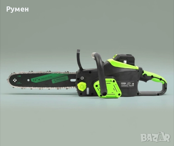 Немска Акумулаторна резачка 42V 10Ah с автоматично смазване, две батерии и две вериги StahlMayer, снимка 6 - Други инструменти - 51694690