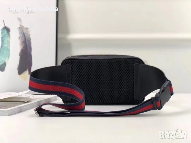 Мъжка чанта GG Black belt bag, снимка 5 - Чанти - 39500139