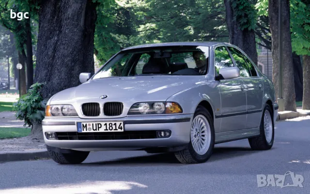ПРЕДНА БРОНЯ BMW БМВ 5 E39 523i 1999 КАТО НОВА - 354 ТИТАНИЕВ СРЕБЪРЕН МЕТАЛИК TITANSILBER METALLIC 