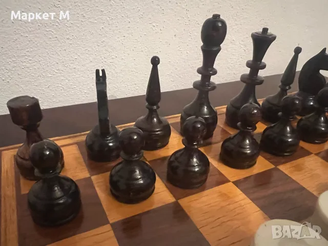Голям Шах с дървени фигури, снимка 5 - Други спортове - 55425013