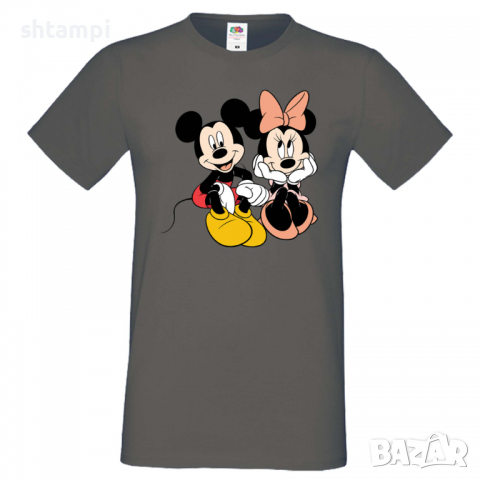 Мъжка тениска Mickey & Minnie 5 Подарък,Изненада,Рожден ден, снимка 4 - Тениски - 36575537